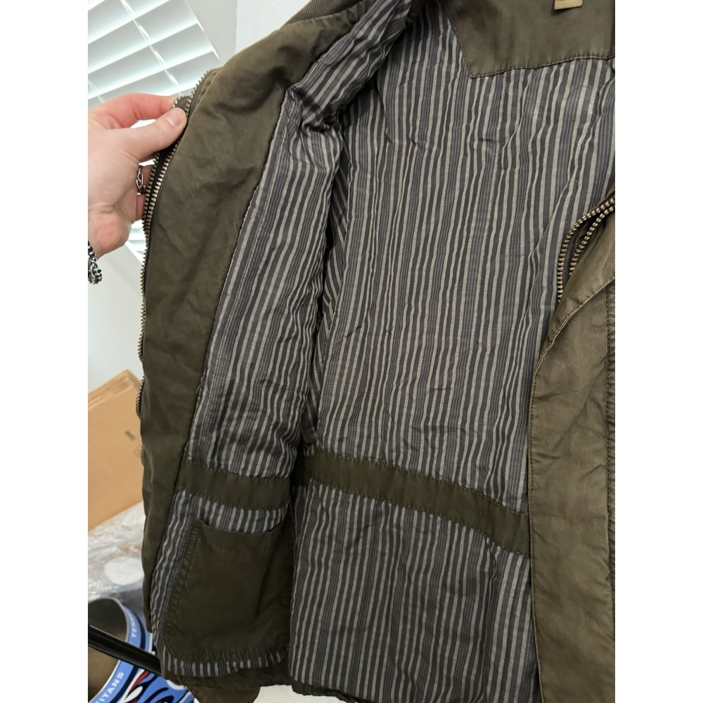Pronto Uomo Jacket Mens L Brown Field Utility Overshirt Military Outdoor Chore - Picture 3 of 7